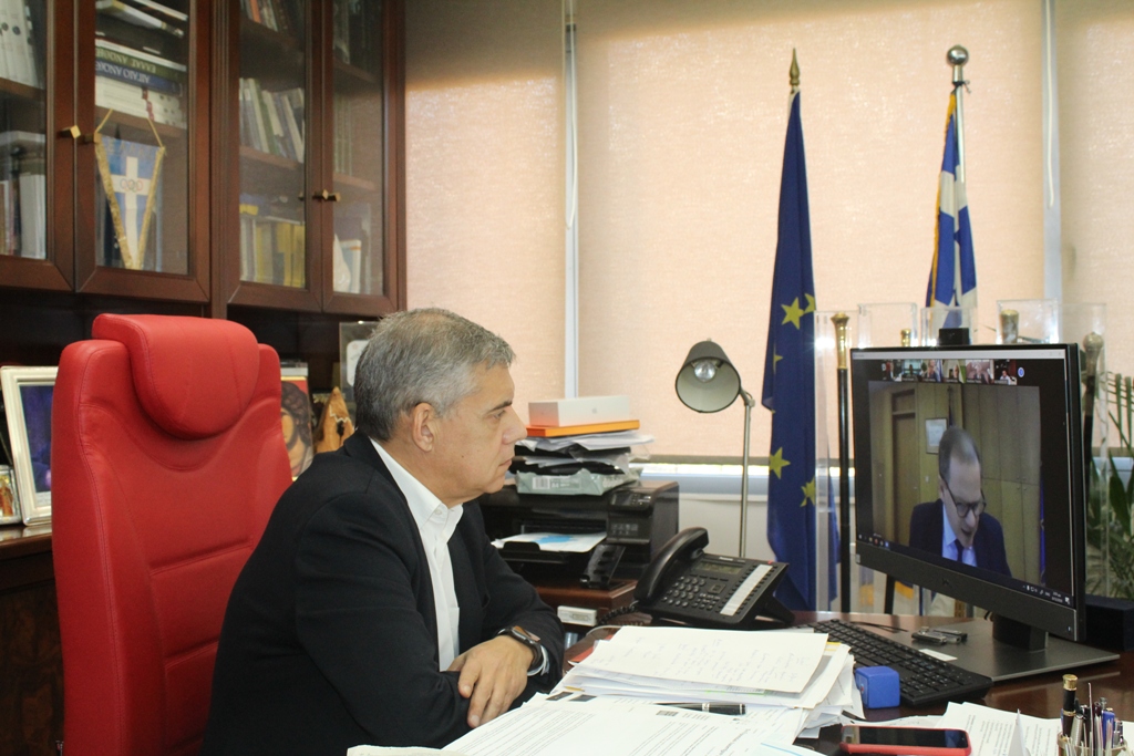 Σε τηλεδιάσκεψη για το έργο της Μεσοχώρας ο Κ. Αγοραστός - Βούληση της κυβέρνησης να συνεχιστεί 